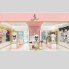 Modern lingerie store interior design with custom underwear shop fixtures
