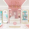 Modern lingerie store interior design with custom underwear shop fixtures