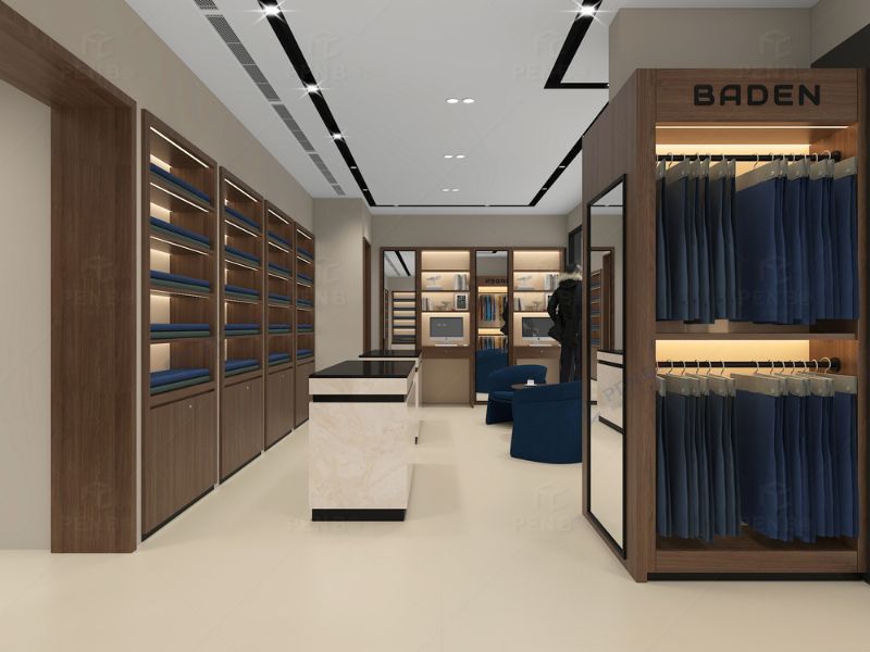 Arabic Tailoring Store Interior Design, Modern Suit Shop Furniture,Arabic Men’s Tailor Shop Custom Display Fixtures
