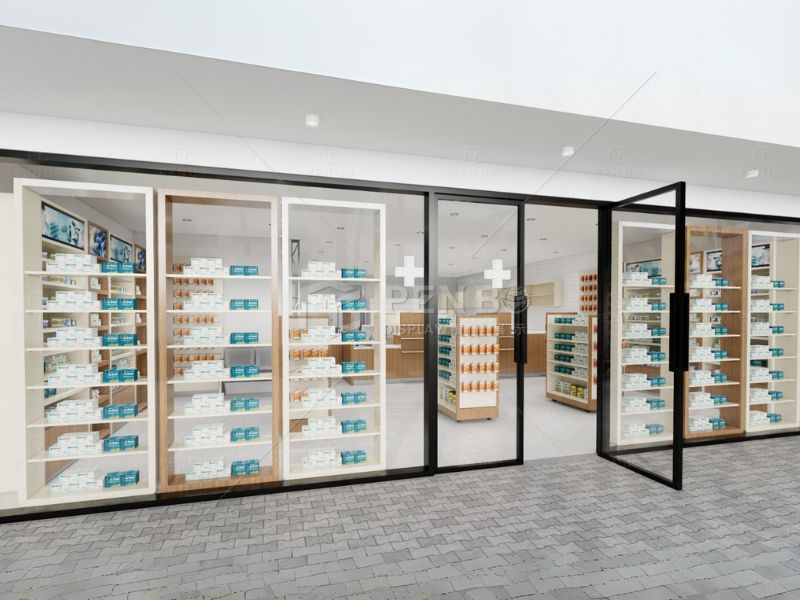 Custom chemist shop counters and shelving systems for efficient store design