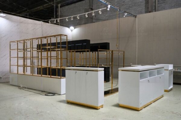 Salon Display Cabinets & Wall Shelving Units