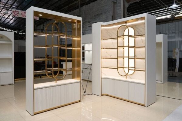 Custom Beauty Spa Salon Display Cabinets with LED Lighting