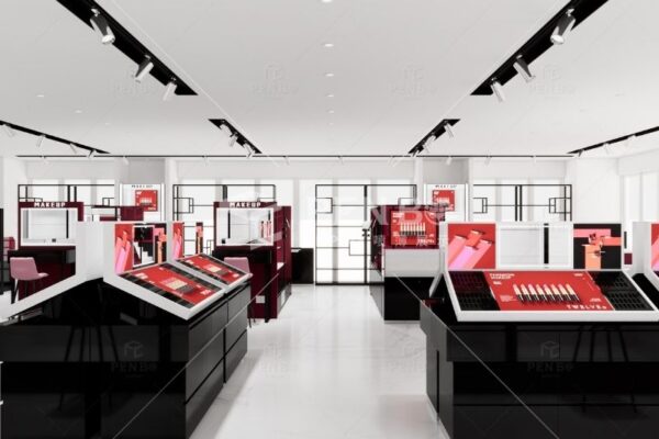 Custom Makeup Display Cabinets | Makeup Store Interior Design