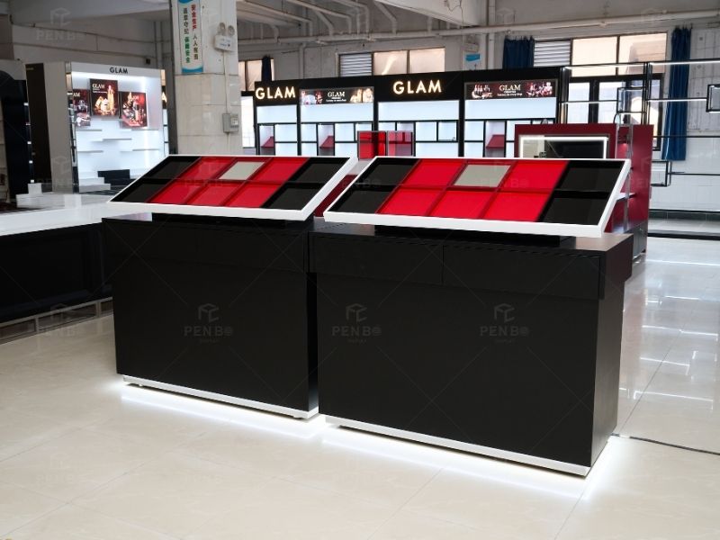 beauty product display cabinet，beauty supply store fixtures