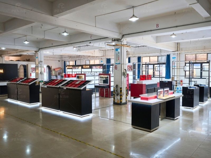 beauty product display cabinet，beauty supply store fixtures