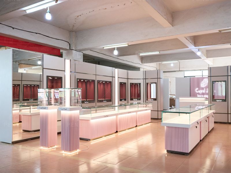 custom jewelry store showcase manufacturer