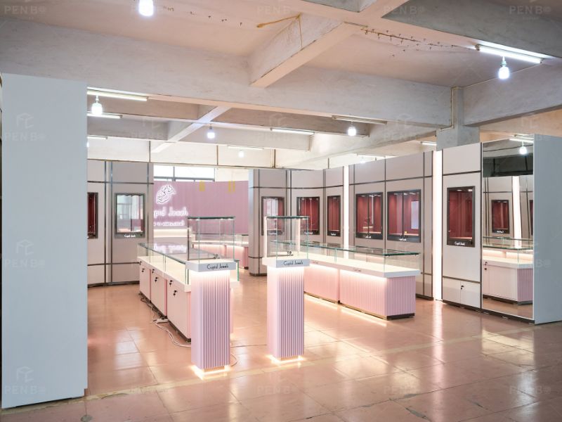 custom jewelry store showcase manufacturer