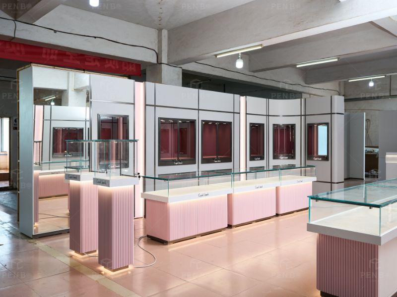 custom jewelry store showcase manufacturer