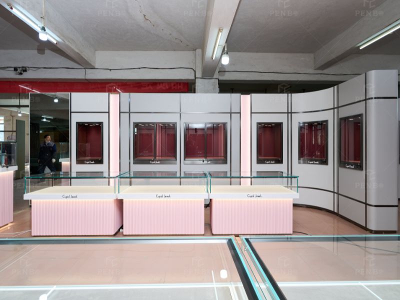 custom jewelry store showcase manufacturer
