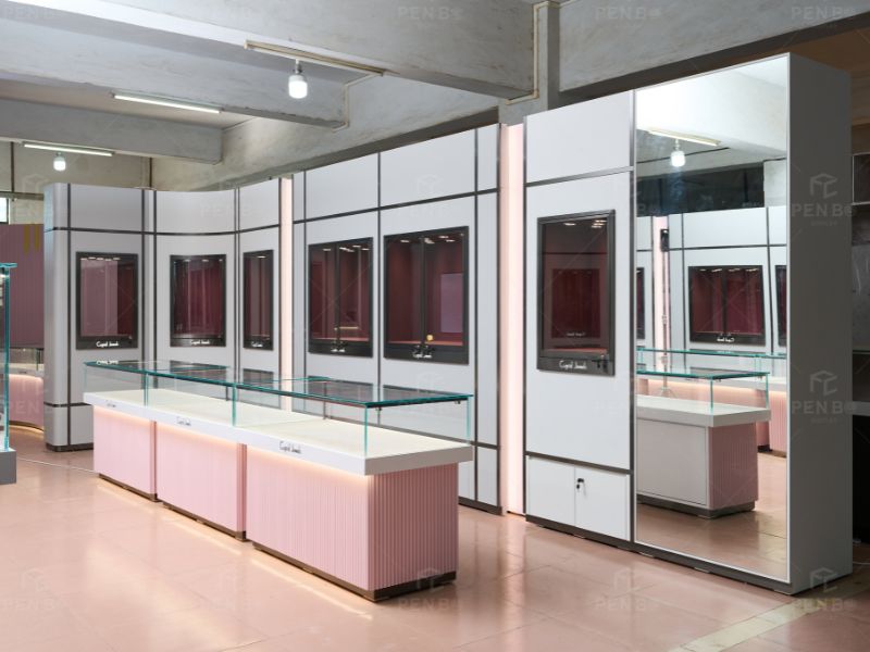 custom jewelry store showcase manufacturer
