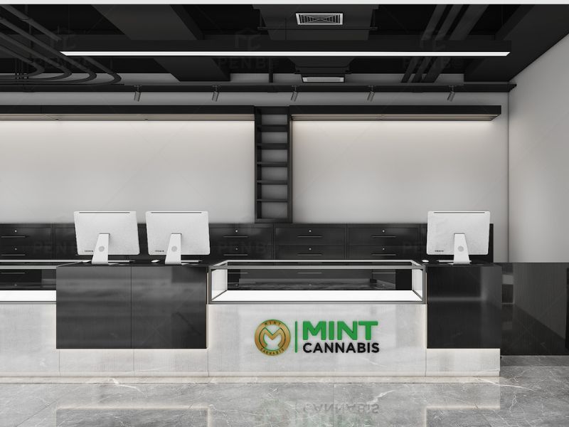 Cannabis Dispensary Display Counters