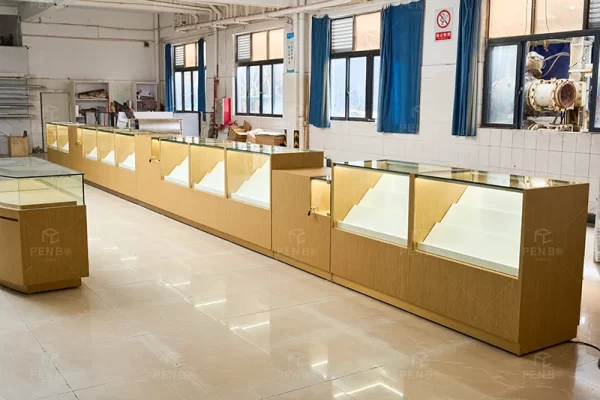 Custom Cannabis Dispensary Display Cabinets | Lockable Glass Weed Store Showcases