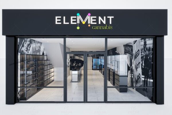 Custom cannabis dispensary interior design