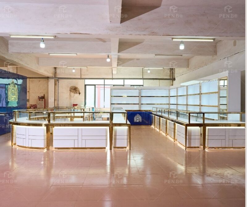 Custom jewelry display cabinets for luxury jewelry shops