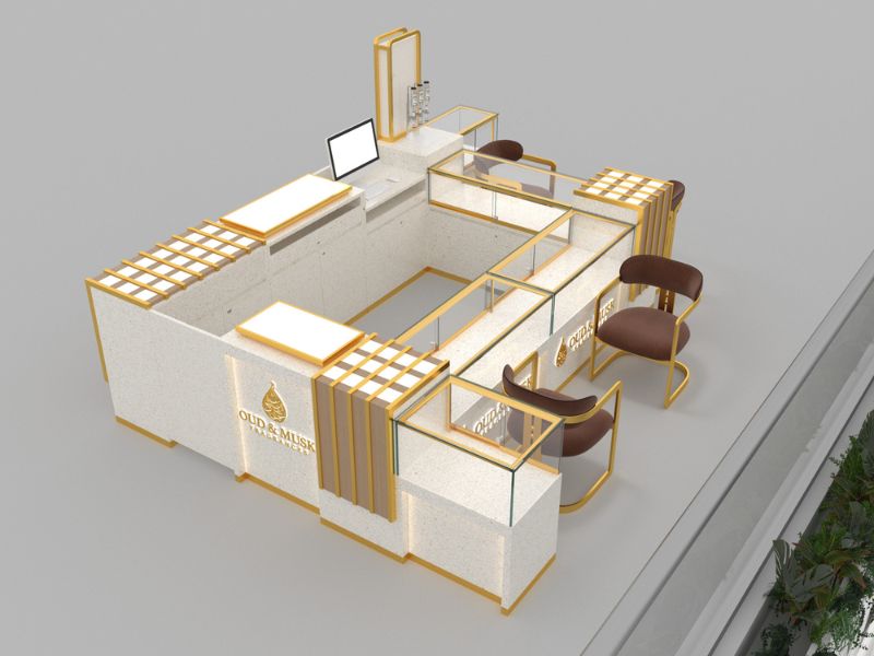 Custom Fragrance & Perfume Kiosk Design for Shopping Malls