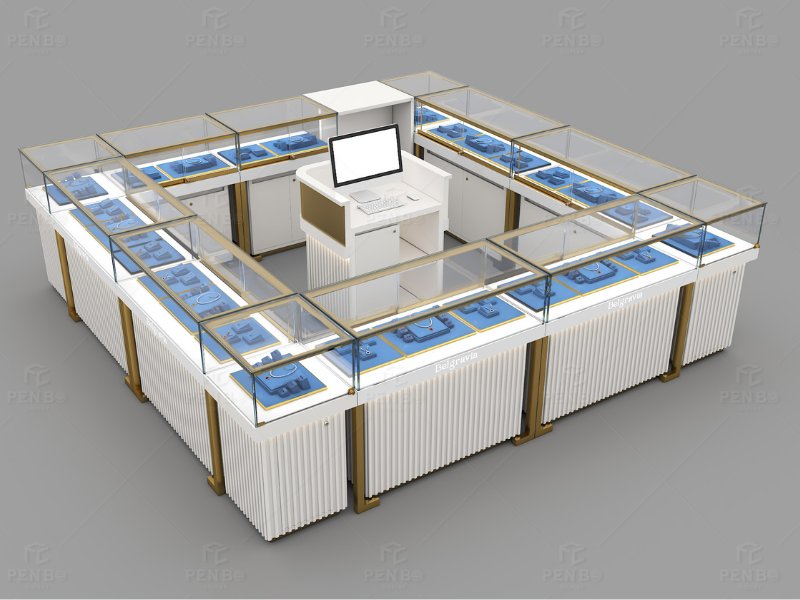 Custom Jewelry Kiosk for Shopping Malls