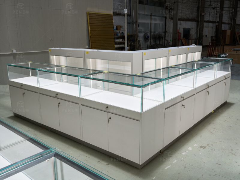jewelry store display cabinets with lock