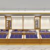 Luxury jewelry store interior design with custom display cabinets in the USA