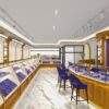 Luxury jewelry store interior design with custom display cabinets in the USA