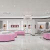 Boutique jewellery store interior design with custom display cabinets
