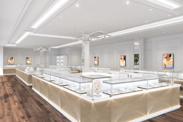 Modern Jewelry Store Interior Design in USA | Custom Retail Solutions