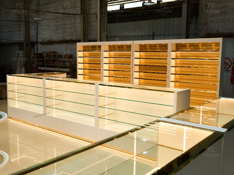 tobacco display cabinets, tobacco shop glass showcase