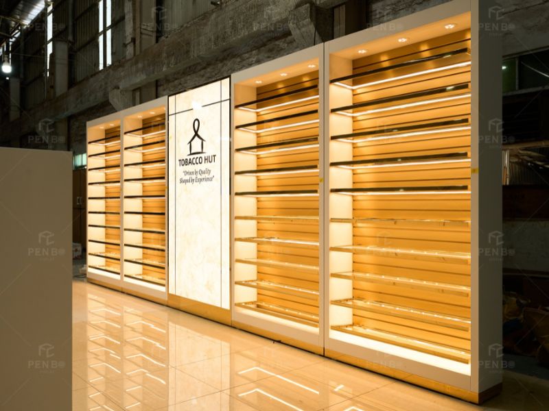 tobacco display cabinets, tobacco shop glass showcase