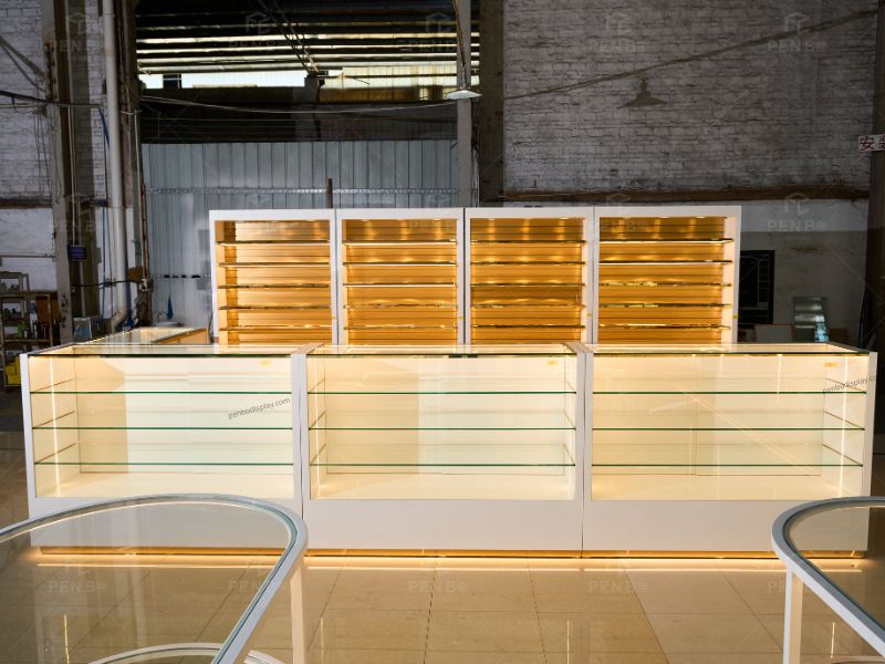 tobacco display cabinets, tobacco shop glass showcase