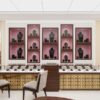 luxury jewelry store interior design with custom display cabinets