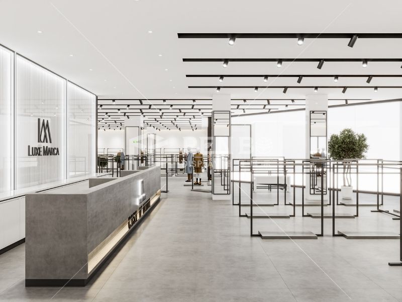 fashion boutique metal display fixtures