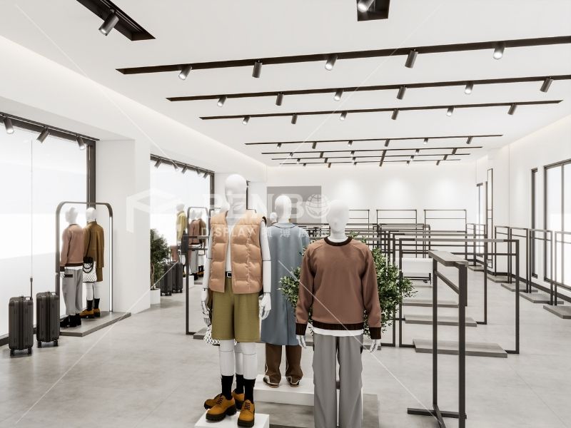 modern fast fashion store interior design