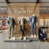 custom suit shop display fixtures USA