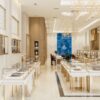 luxury jewelry store design with showcases