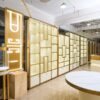 custom salon display cabinets for luxury beauty salon