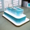 custom skincare display cabinets for beauty retail store