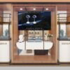elegant luxury jewelry boutique with custom display cabinets