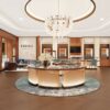 luxury jewelry store interior design with custom showcases