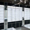 optical store fixtures with eyewear display cabinets
