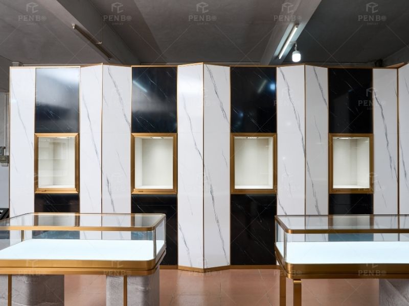 custom luxury watch display cabinets for retail watch store