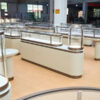 luxury jewelry retail display with custom jewelry showcases