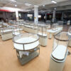 luxury jewelry retail display with custom jewelry showcases