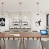 luxury watch store interior design with custom watch showcases