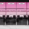 Luxury cosmetic store fixtures with custom makeup display cabinets