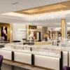 Custom jewelry showcases for luxury jewelry retail store