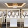 Custom jewelry showcases for luxury jewelry retail store