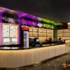 Custom bar and café fixtures with bespoke beverage counter design