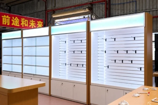 Custom Cell Phone Store Display Fixtures and Cabinets