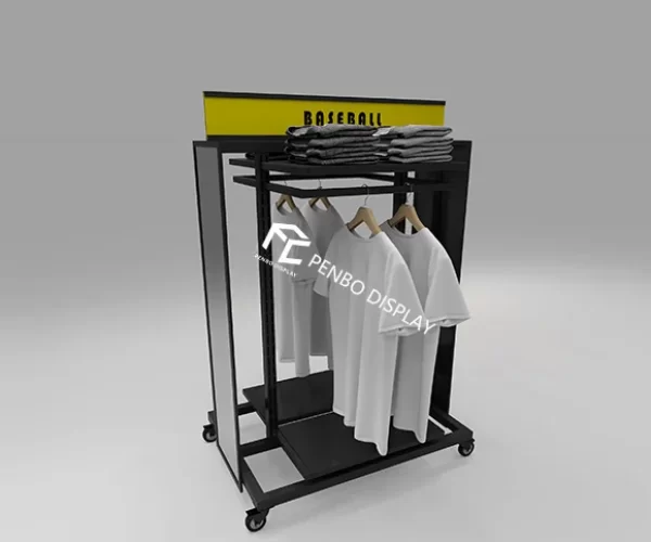 Clothing Display Rack with Wheels
